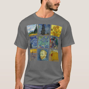 T-shirt Vincent van Gogh Peintures célèbres Starry Night S