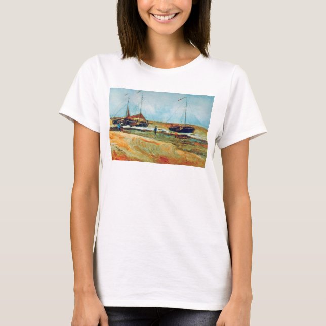 T-shirt Vincent Van Gogh - Plage à Scheveningen Beaux-Arts (Devant)