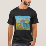 T-shirt Vincent van Gogh - Pont Langlois à Arles #1<br><div class="desc">Le pont des Langlois à Arles avec femmes Laver - Vincent van Gogh,  Huile sur toile,  1888,  Arles</div>