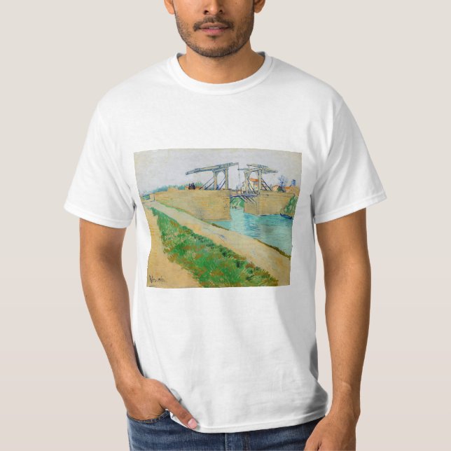 T-shirt Vincent van Gogh - Pont Langlois à Arles #2 (Devant)