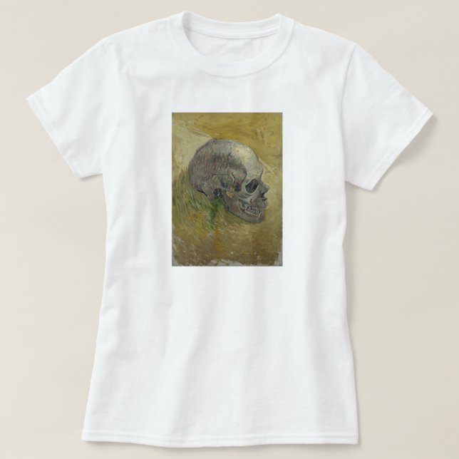 T-shirt Vincent van Gogh Profil du crâne GalleryHD Art fin (Design devant)