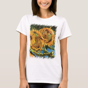 T-shirt Vincent Van Gogh - Quatre Tournesols Coupés Art