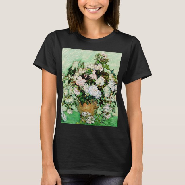 T-shirt Vincent Van Gogh Roses (1890) (Devant)