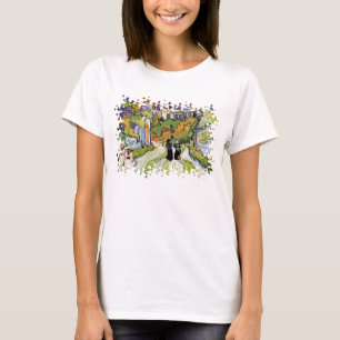 T-shirt Vincent Van Gogh - Rue et escaliers du village