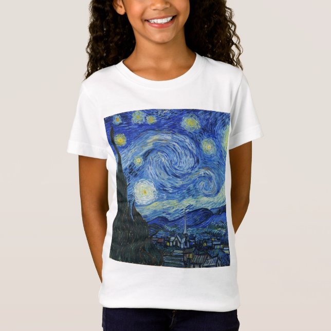 T-Shirt Vincent Van Gogh - Starry Night (Devant)