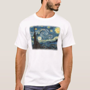 T-shirt Vincent van Gogh, Starry Night. Art célèbre.