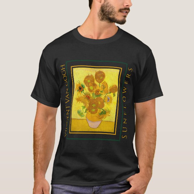 T-SHIRT VINCENT VAN GOGH SUNFLOWERS (Devant)