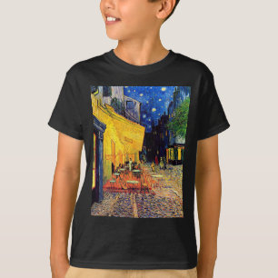 T-shirt Vincent Van Gogh - Terrasse de café la nuit Beaux-