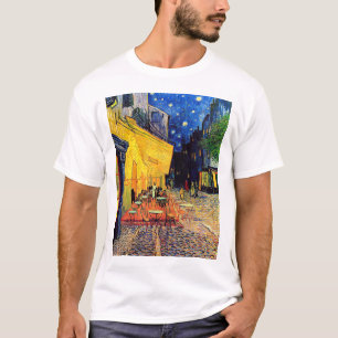 T-shirt Vincent Van Gogh - Terrasse de café la nuit Beaux-