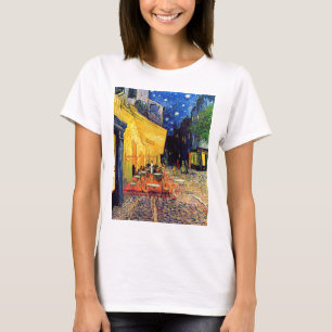 T-shirt Vincent Van Gogh - Terrasse de café la nuit Beaux-