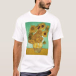 T-shirt Vincent van Gogh | Tournesols, 1888<br><div class="desc">Sunflowers,  1888 | par Vincent van Gogh | Lieu de l'art : Neue Pinakothek,  Munich,  Allemagne | Artiste néerlandais | Numéro de collection d'images : BAL20294</div>