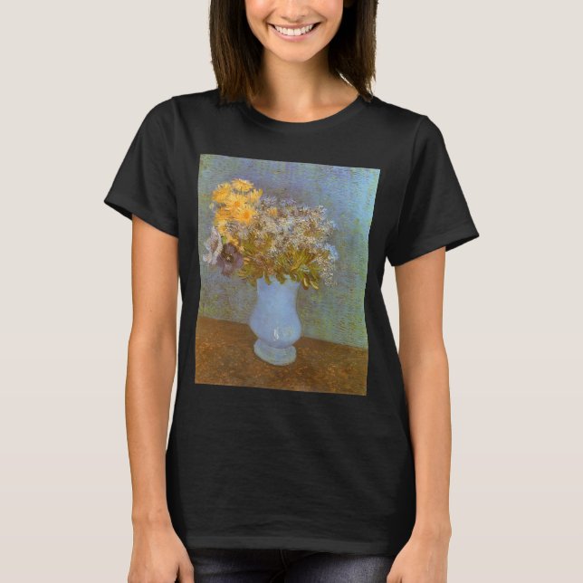 T-shirt Vincent van Gogh Vase de Lilacs, Daisées, Anémones (Devant)
