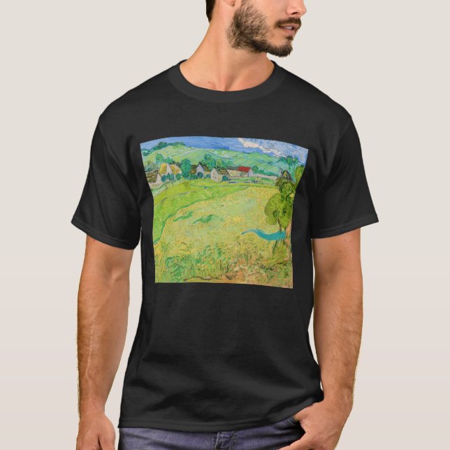 T-shirt Vincent van Gogh - Vue des Vessenots près d'Auvers (Devant)