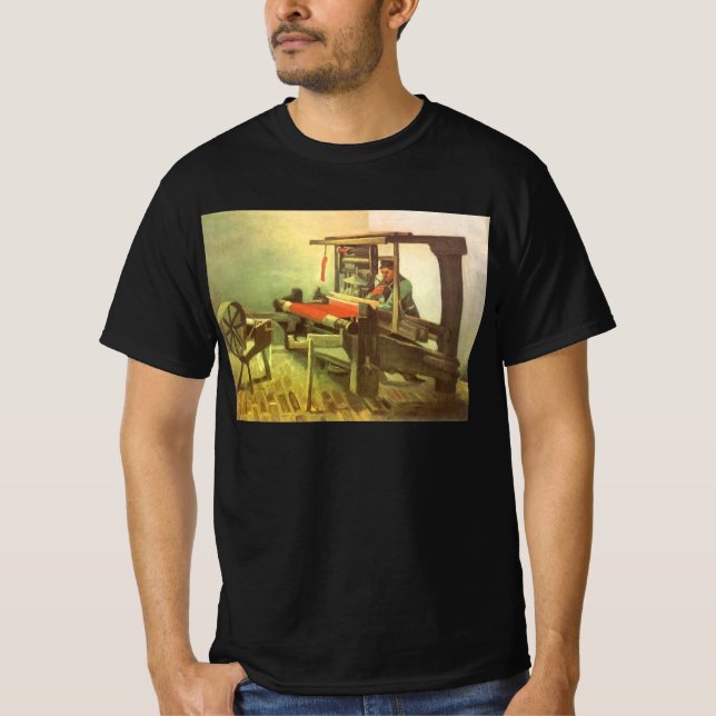 T-shirt Vincent van Gogh Weaver face à la roue à rotation  (Devant)