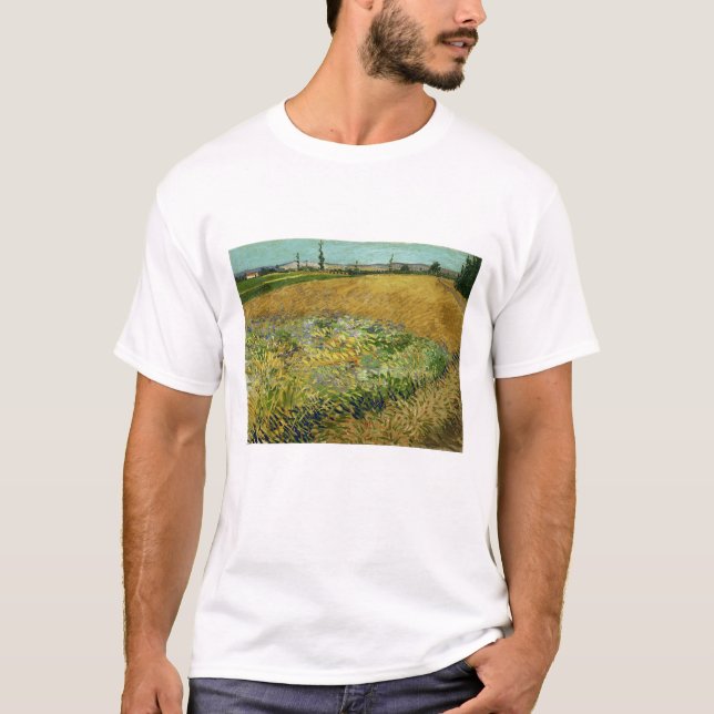 T-shirt Vincent Van Gogh, Wheatfield, Korenveld (Devant)