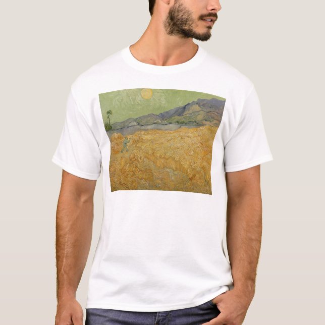 T-shirt Vincent van Gogh| Wheatfield with Reaper, 1889 (Devant)