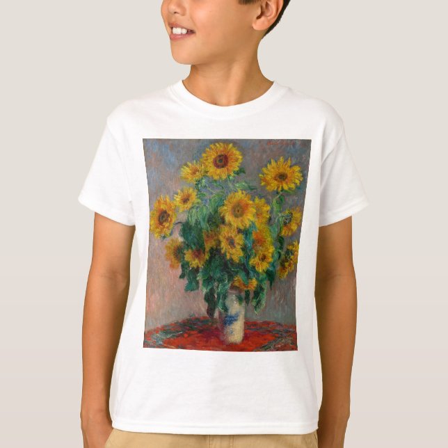 T-shirt Vincent Willem van Gogh ,Sunflower (Devant)