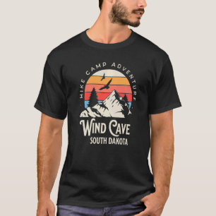 T-shirt Vind Cave South Dakota Nature Hike Mountains Outdo