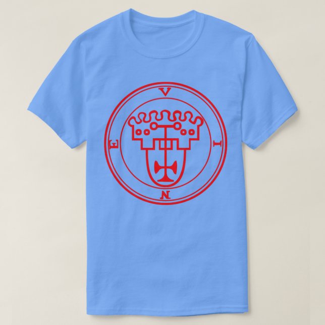 T-shirt Vine Ars Goetia Sigil Red (Design devant)