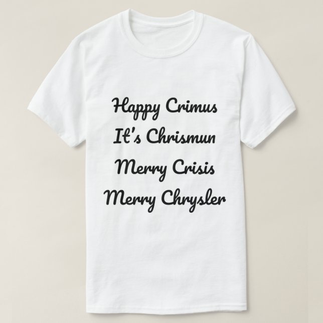 T-shirt Vine Merry Chrysler (Design devant)