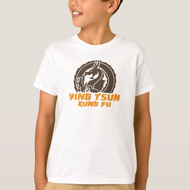 T-shirt Ving Tsun Kung Fu Dragon 2c/jeunes (Devant)