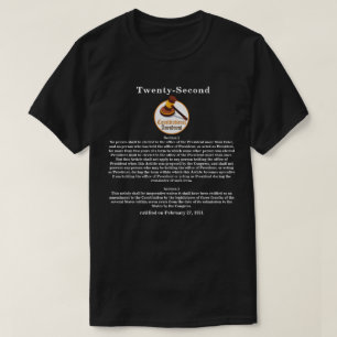 T-shirt Vingt-deuxième (22e) amendement constitutionnel