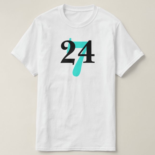 T-shirt Vingt-quatre sept 247 (Design devant)