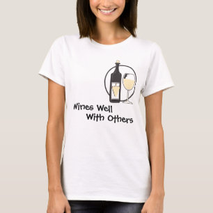 T-shirt Vins bien avec d'autres