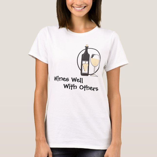 T-shirt Vins bien avec d'autres (Devant)