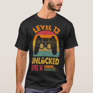 T-shirt Vintage 13e anniversaire Jeu vidéo niveau 13 Déver