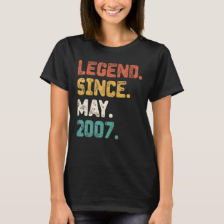 T-shirt Vintage 15 Ans Légende depuis Mai 2007 15th Bi
