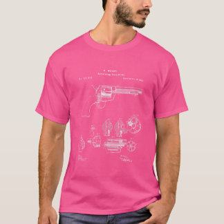 T-shirt Vintage 1875 Arme à six tiroirs à bascule Brevet d