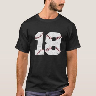 T-shirt Vintage 18E Anniversaire 2004 Baseball 18 Ans M