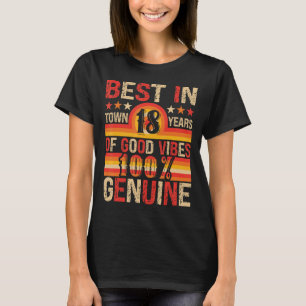 T-shirt Vintage 18e anniversaire Vêtements femmes Mens 18e