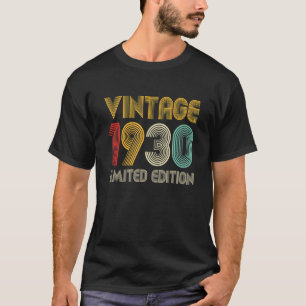 T-shirt Vintage 1930 92 Ans 92e Anniversaire