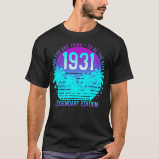 T-shirt Vintage 1931 90e anniversaire esthétique Sunset Pa