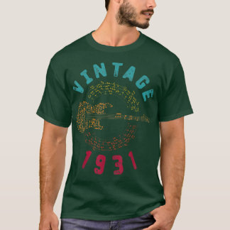 T-shirt Vintage 1931 Anniversaire Edition Limitée Guitare