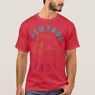 T-shirt Vintage 1931 Birthday Limited Edition Guitar Music