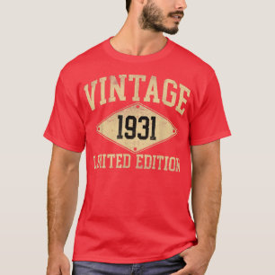 T-shirt Vintage 1931 Edition Limitée Année De Naissance Bi