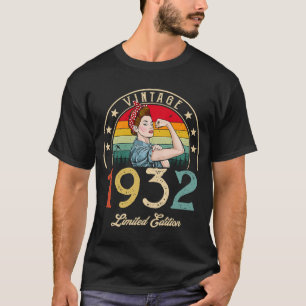 T-shirt Vintage 1932 1932 90e anniversaire 90 ans