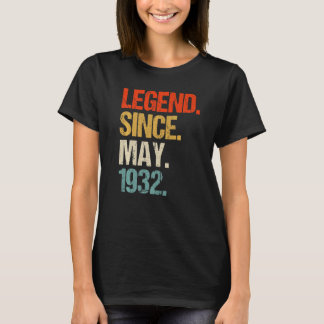 T-shirt vintage 1932 91ème anniversaire rétro 91 ans