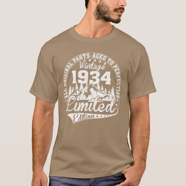 T-shirt VINTAGE 1934 vintage (Devant)