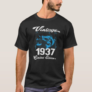 T-shirt Vintage 1937 Naissance de pêcheurs de 85 ans