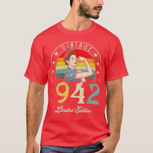 T-shirt Vintage 1942 Limited Edition 1942 80e anniversaire