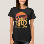 T-shirt Vintage 1942 Pièces originales Certaines portent l<br><div class="desc">Vintage 1942 Pièces originales Certaines portent 80e anniversaire 1</div>