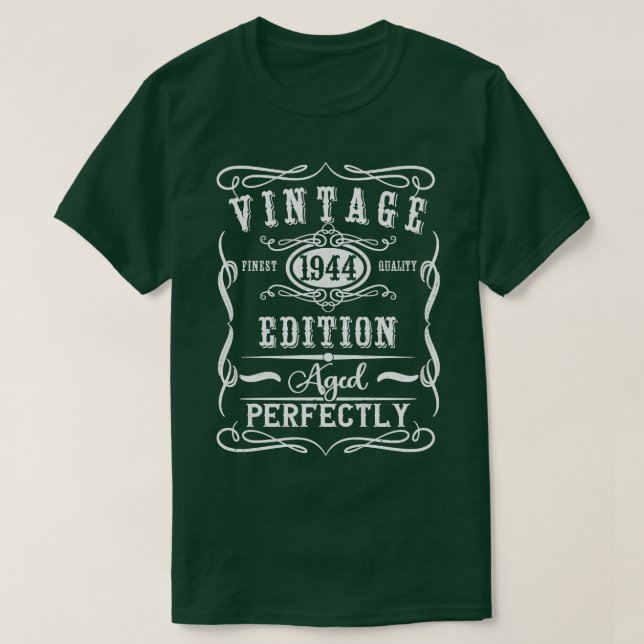 T-shirt Vintage 1944 80e anniversaire (Design devant)
