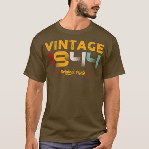 T-shirt Vintage 1944 Pièces d'origine Famille Cadeau d'ann