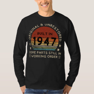 T-shirt Vintage 1947 Original Funny Tee - Humour intempore