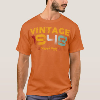 T-shirt Vintage 1948 Pièces d'origine Famille Cadeau d'ann