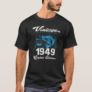 T-shirt Vintage 1949 73 Anniversaire des pêcheurs